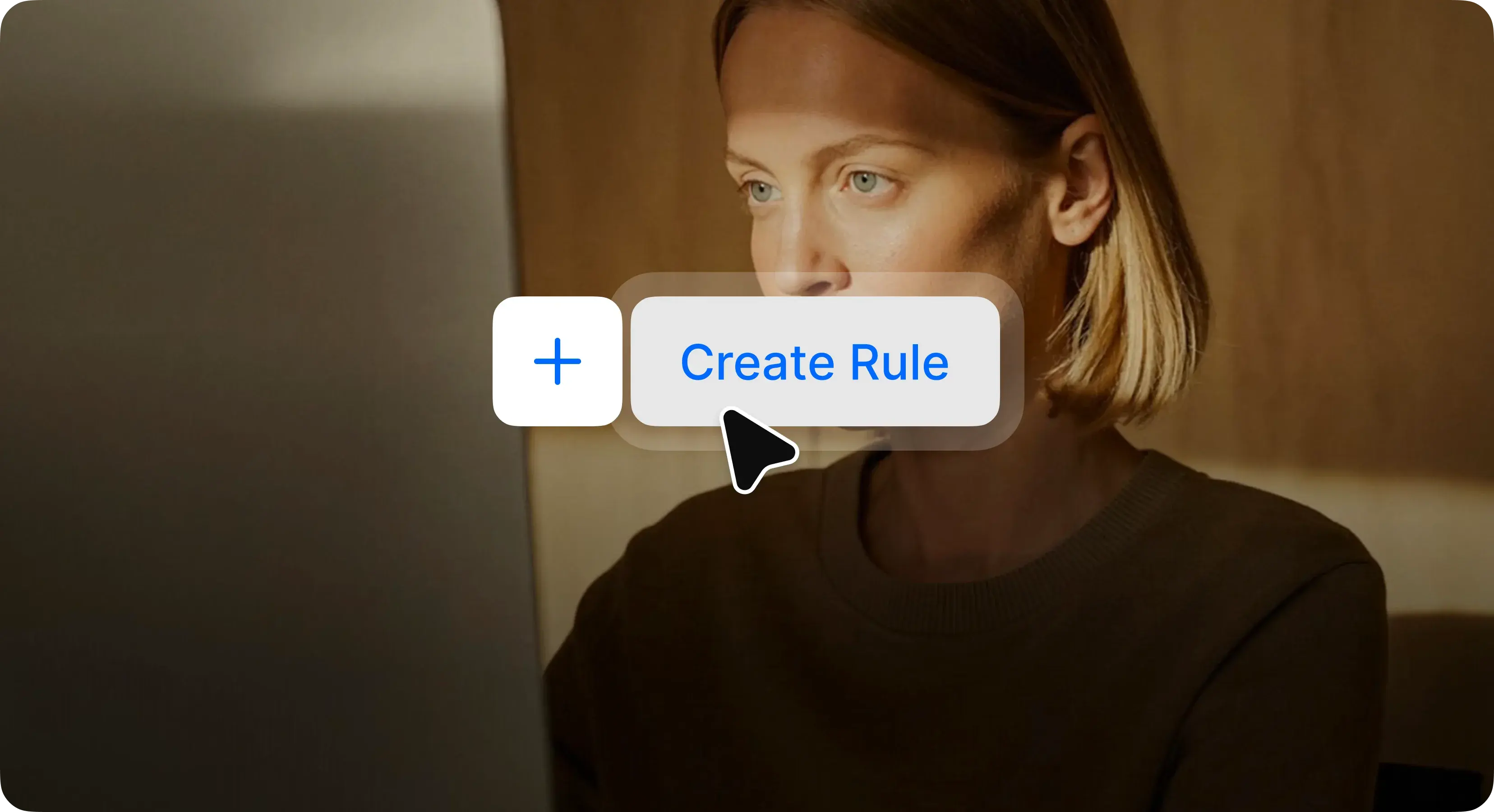 Praxis interface action over a lifestyle photograph